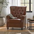 Fauteuil inclinable à pousser, Repose-pieds, Dossier capitonné, Clous décoratifs