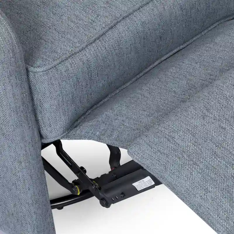 Fauteuil inclinable manuel au design classique avec pivotant à 360 degrés, fauteuil de relaxation pour le salon