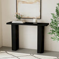 Console demi-lune en bois de manguier de