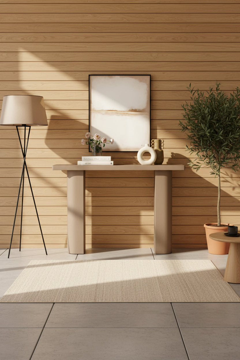 Half Moon Mango Wood Console Table by East at Main