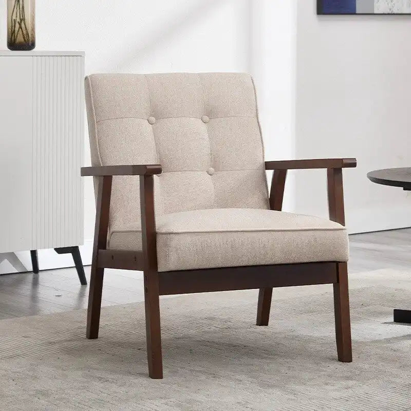 Fauteuil d'appoint en bois pour salon ou chambre