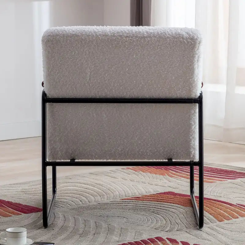 Fauteuil d'appoint en bois pour salon ou chambre
