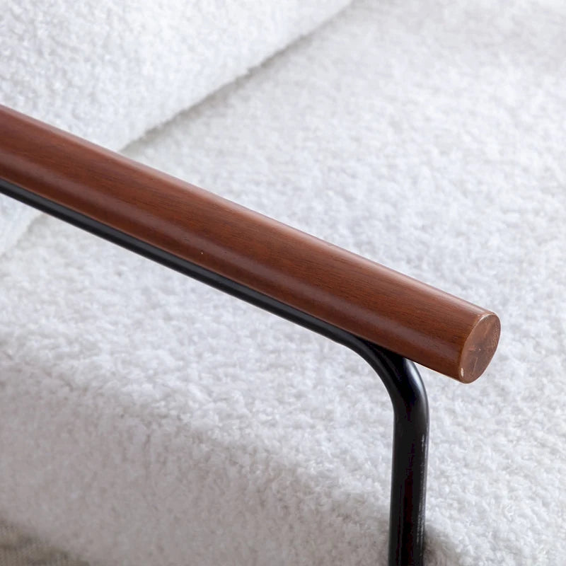Fauteuil d'appoint en bois pour salon ou chambre