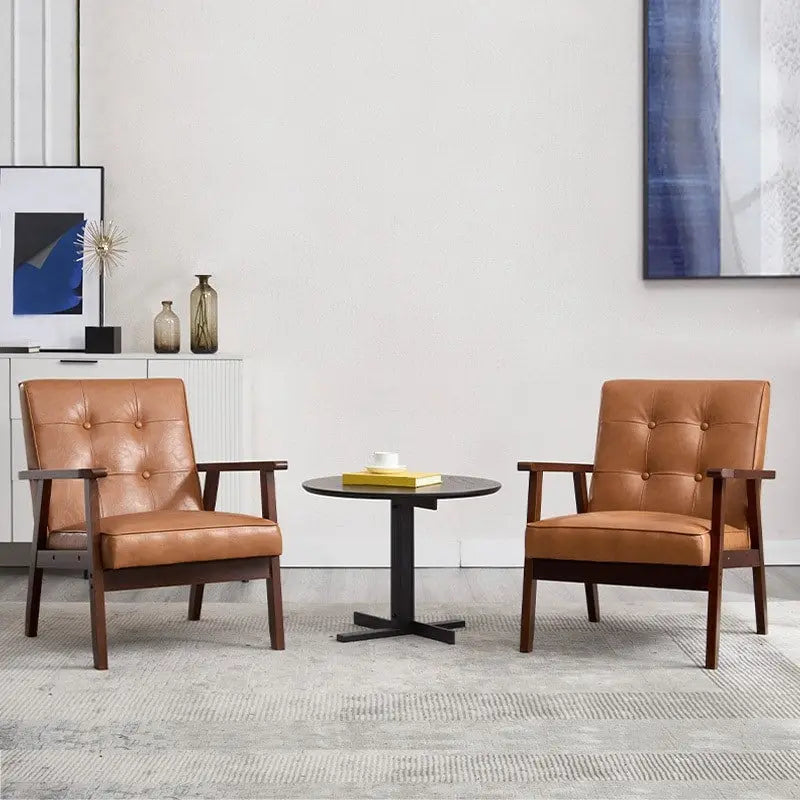 Fauteuil d'appoint en bois pour salon ou chambre