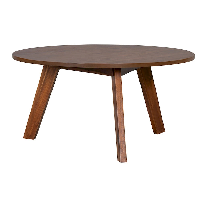 Table basse ronde en bois d'acacia par