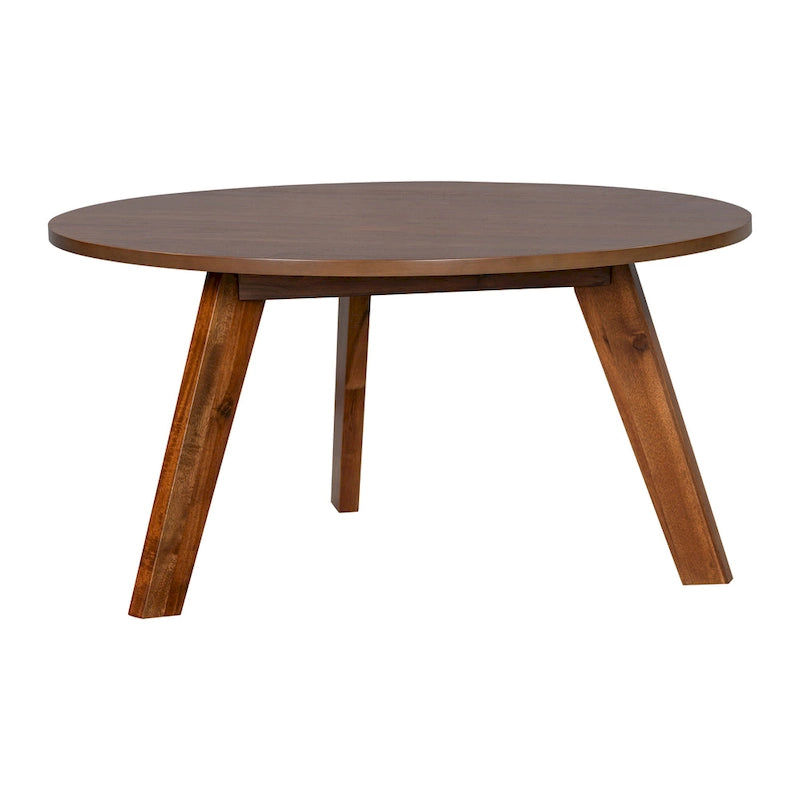Table basse ronde en bois d'acacia par