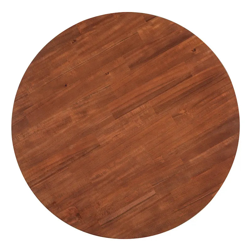 Table basse ronde en bois d'acacia par