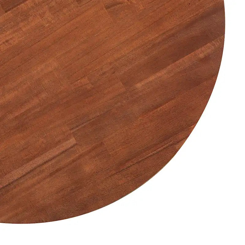 Table basse ronde en bois d'acacia par