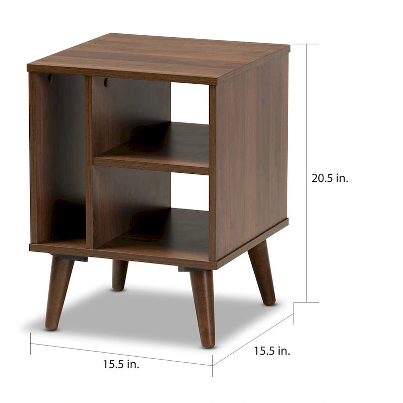 Table d'appoint Bankekind moderne en noyer