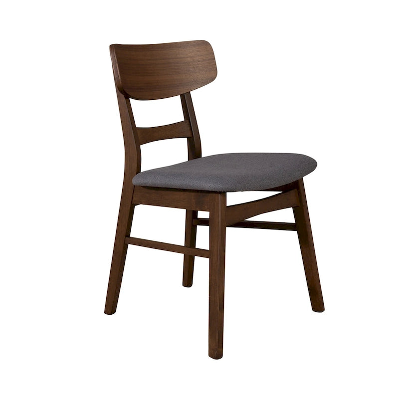 Ensemble de 4 tables d'appoint triangulaires en noyer satiné