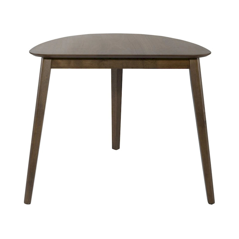 Ensemble de 4 tables d'appoint triangulaires en noyer satiné