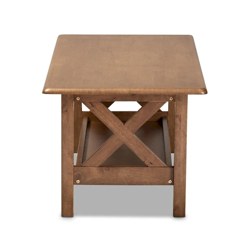 Table basse noyer