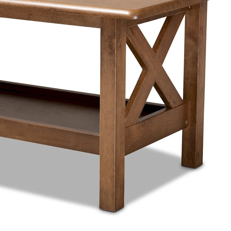Table basse noyer