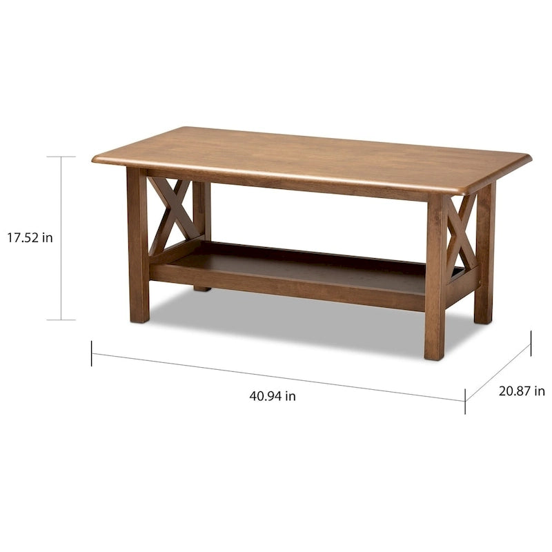 Table basse noyer