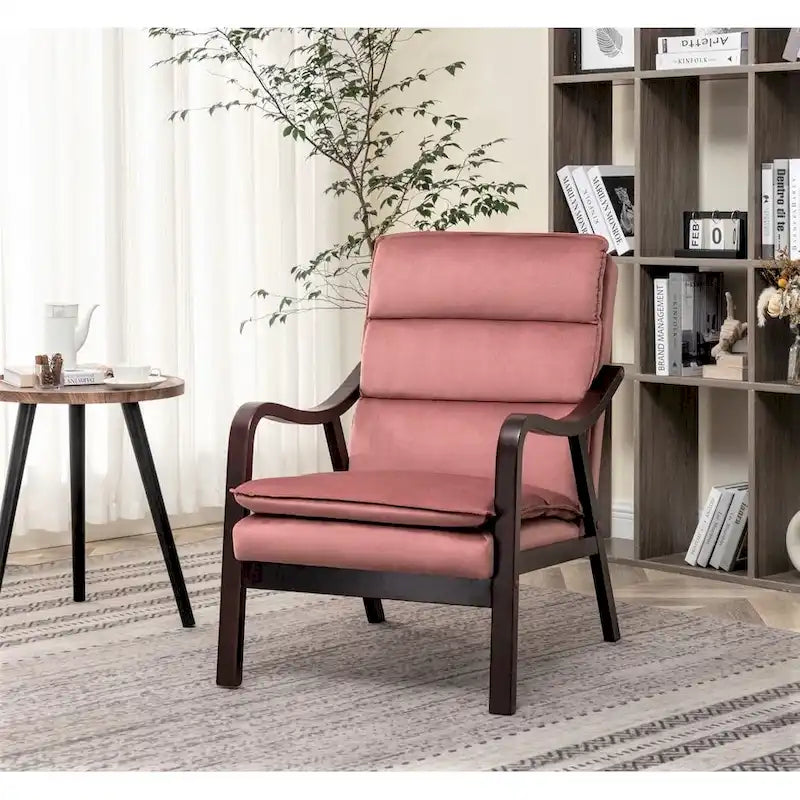 Fauteuil en velours  24.8, style moderne du milieu du siècle