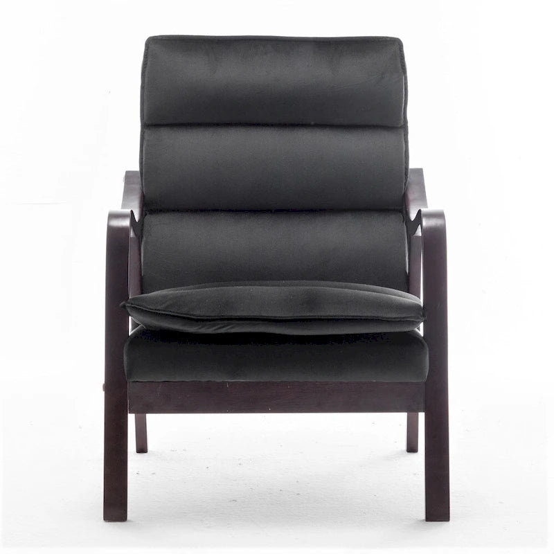 Fauteuil en velours  24.8, style moderne du milieu du siècle