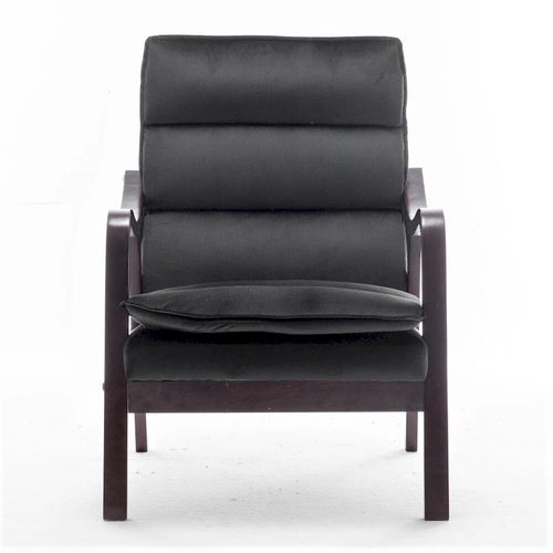 Fauteuil en velours  24.8, style moderne du milieu du siècle