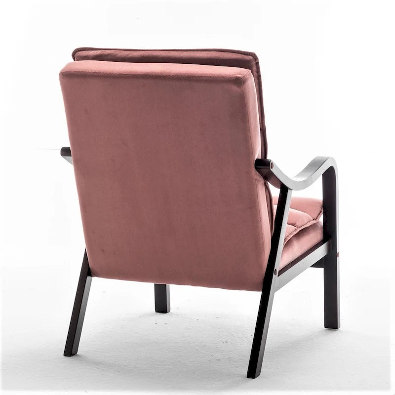 Fauteuil en velours  24.8, style moderne du milieu du siècle