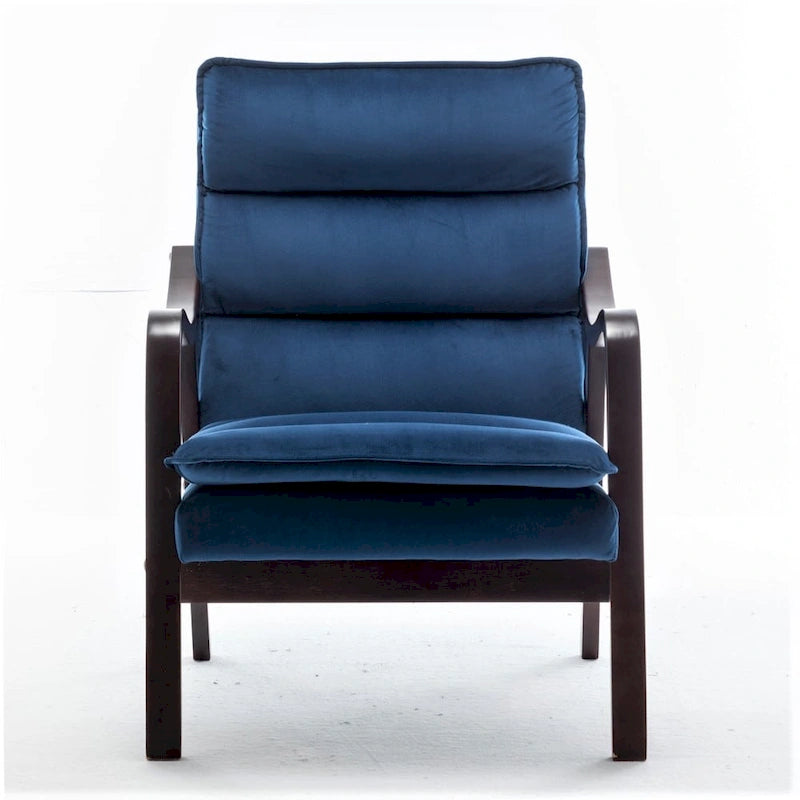 Fauteuil en velours  24.8, style moderne du milieu du siècle