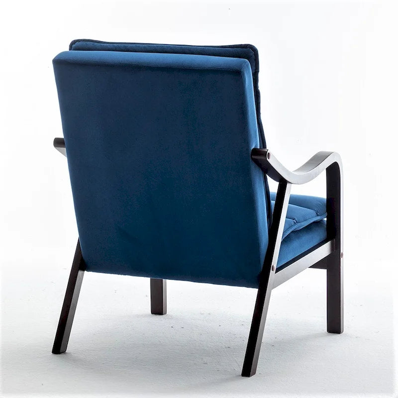 Fauteuil en velours  24.8, style moderne du milieu du siècle