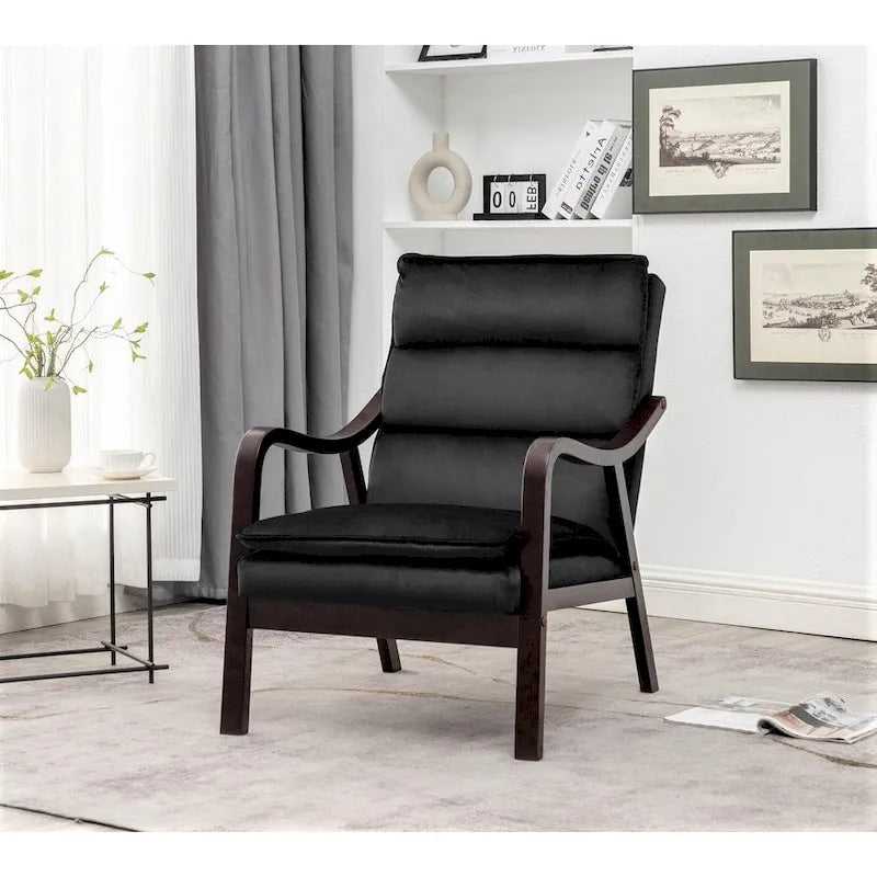 Fauteuil en velours  24.8, style moderne du milieu du siècle