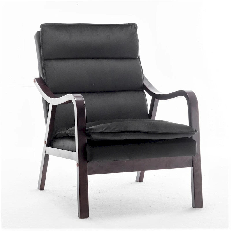 Fauteuil en velours  24.8, style moderne du milieu du siècle