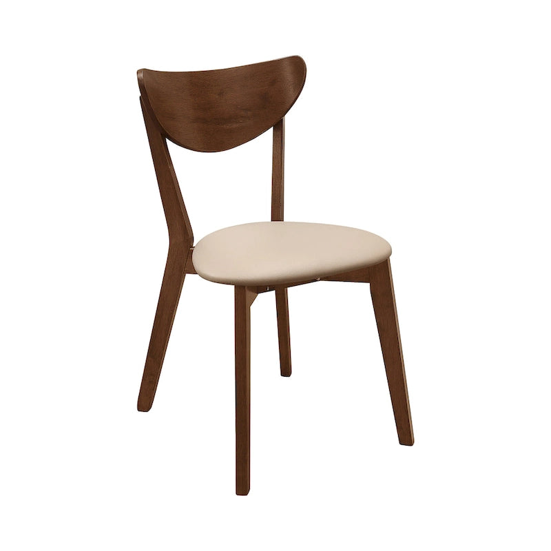 Chaises de salle à manger ajourées couleur havane et marron (lot de 6)