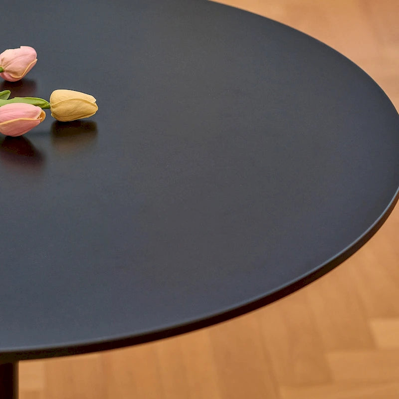 Table de cuisine et de salle à manger moderne ronde de 80 cm pour 2-4 personnes