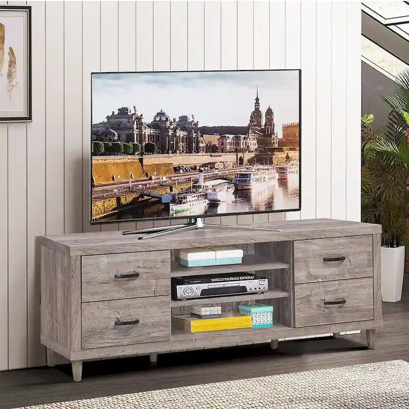 Meuble TV avec rangements pour téléviseurs jusqu'à 65 pouces - Voir détails