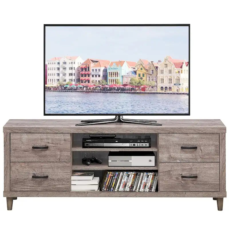 Meuble TV avec rangements pour téléviseurs jusqu'à 65 pouces - Voir détails