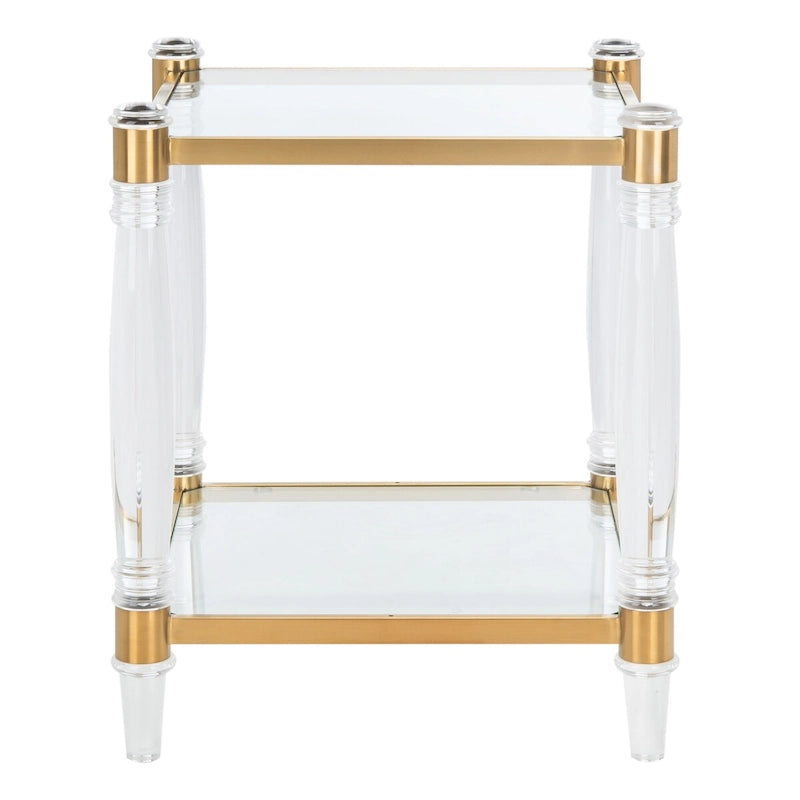 Table d'appoint en acrylique Couture – 20 l x 20 P x 24 H – 20 l x 20 P x 24 H