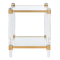 Table d'appoint en acrylique Couture – 20 l x 20 P x 24 H – 20 l x 20 P x 24 H