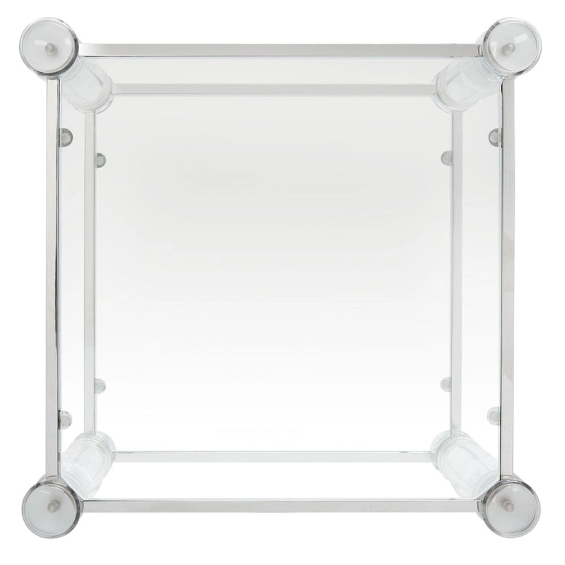 Table d'appoint en acrylique Couture – 20 l x 20 P x 24 H – 20 l x 20 P x 24 H
