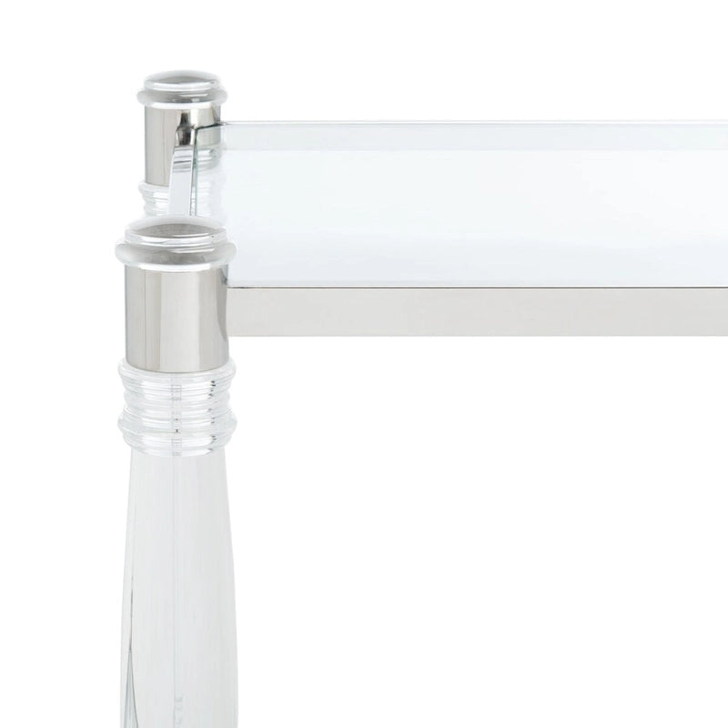 Table d'appoint en acrylique Couture – 20 l x 20 P x 24 H – 20 l x 20 P x 24 H