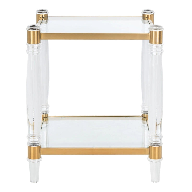 Table d'appoint en acrylique Couture – 20 l x 20 P x 24 H – 20 l x 20 P x 24 H