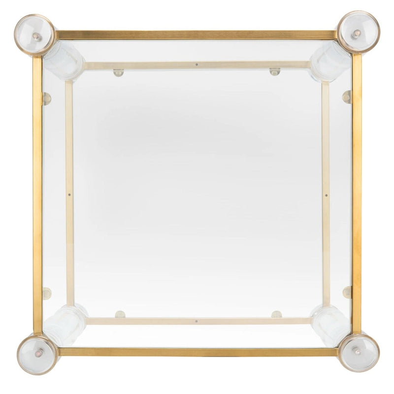 Table d'appoint en acrylique Couture – 20 l x 20 P x 24 H – 20 l x 20 P x 24 H