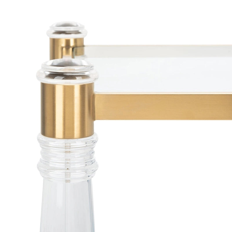 Table d'appoint en acrylique Couture – 20 l x 20 P x 24 H – 20 l x 20 P x 24 H