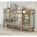 Console meuble de rangement 60 pouces avec effet miroir