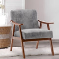 Fauteuil d'appoint à cadre en bois massif