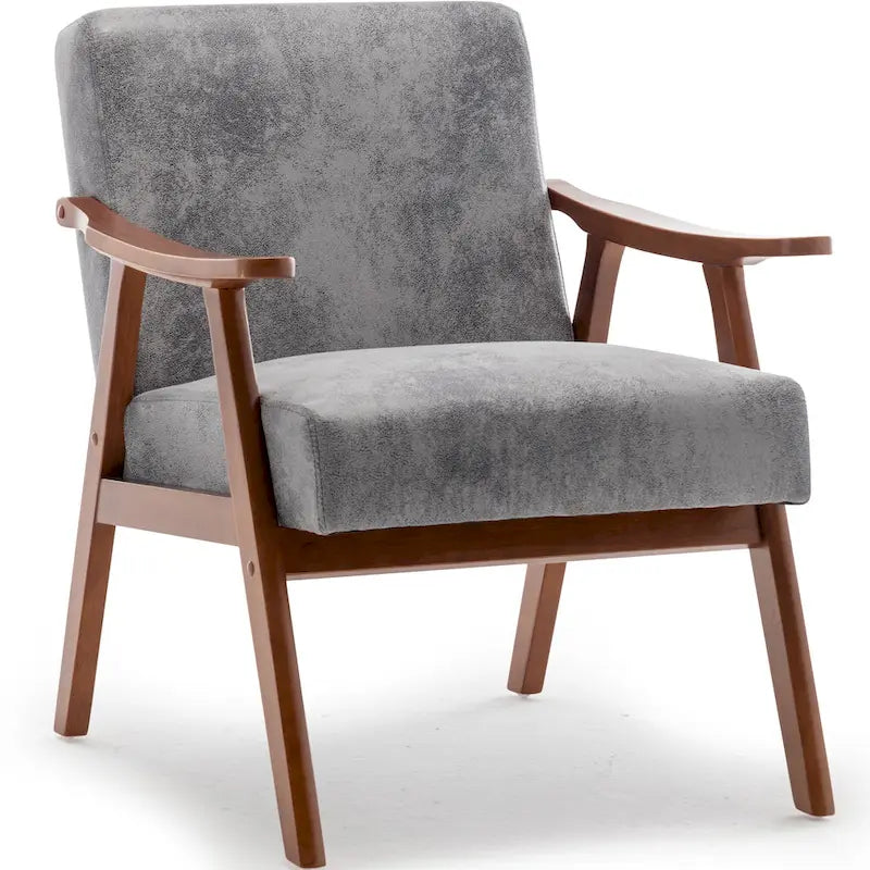 Fauteuil d'appoint à cadre en bois massif