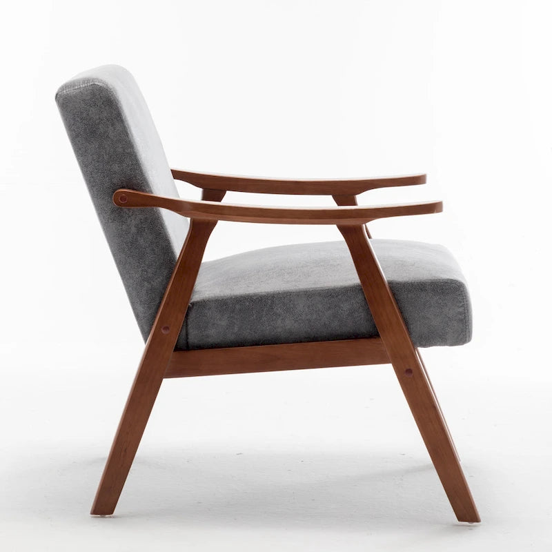 Fauteuil d'appoint à cadre en bois massif
