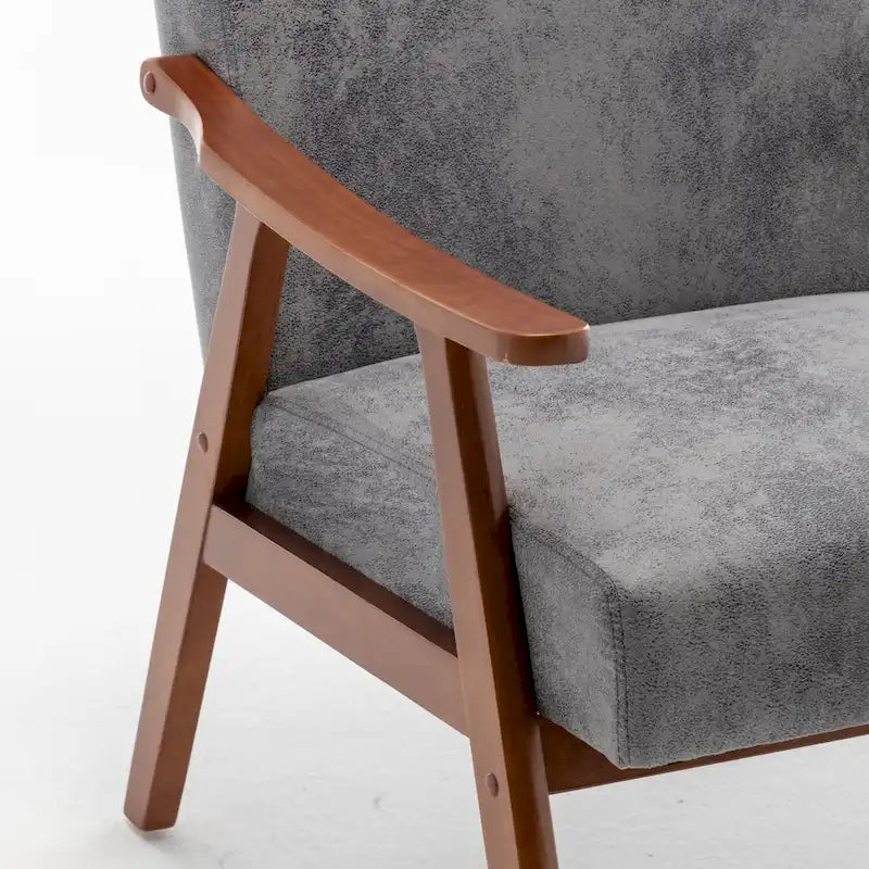 Fauteuil d'appoint à cadre en bois massif