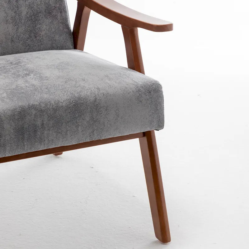 Fauteuil d'appoint à cadre en bois massif