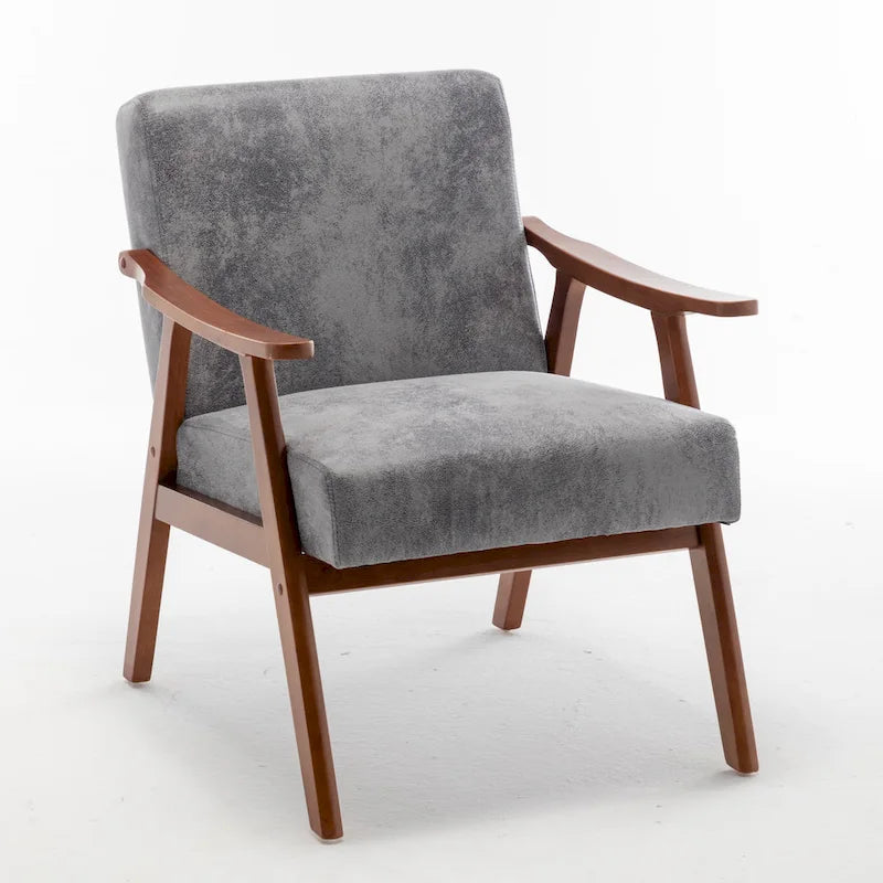 Fauteuil d'appoint à cadre en bois massif