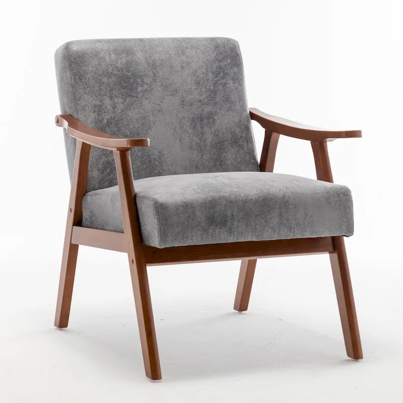 Fauteuil d'appoint à cadre en bois massif