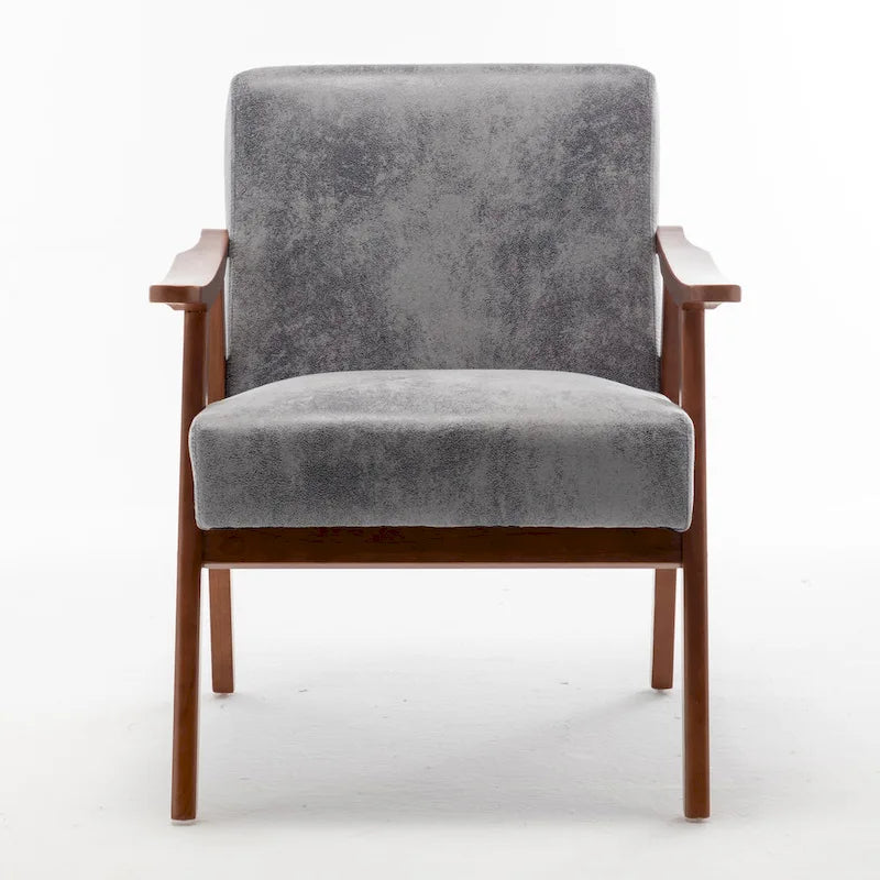 Fauteuil d'appoint à cadre en bois massif