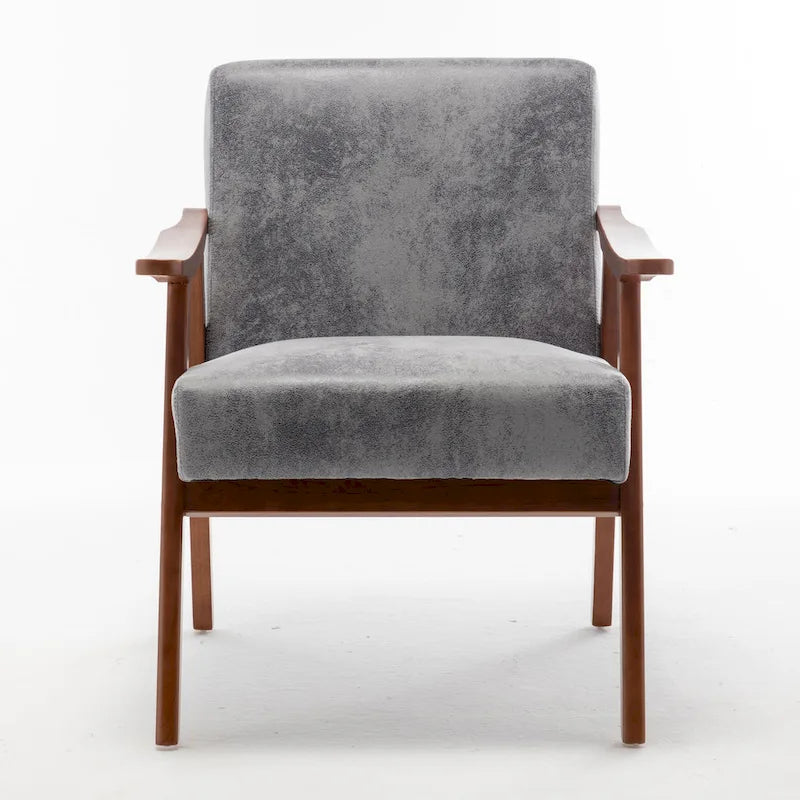 Fauteuil d'appoint à cadre en bois massif