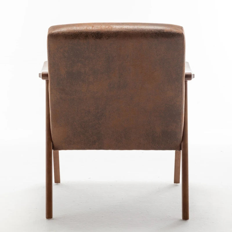 Fauteuil d'appoint à cadre en bois massif