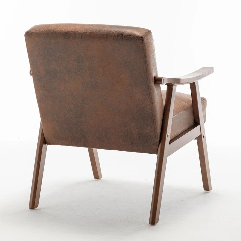 Fauteuil d'appoint à cadre en bois massif