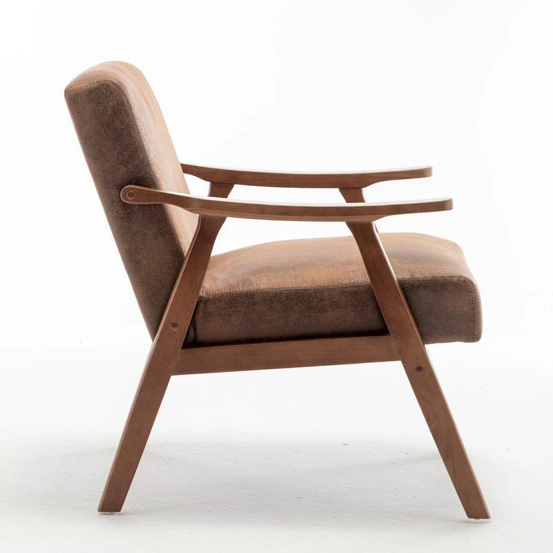 Fauteuil d'appoint à cadre en bois massif